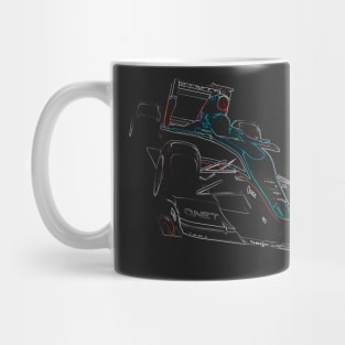 formula one, formula car colored Mug